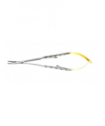 Castro-Viejo Needle Holder Twist Joint, Curved 18cm TC