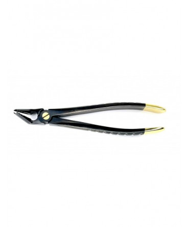 Deep Gripping Atraumatic Extraction Forceps, Lower Premolars - BLACK & GOLD Series