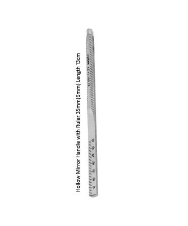 Dental Mirror Handle Stem with Ruler