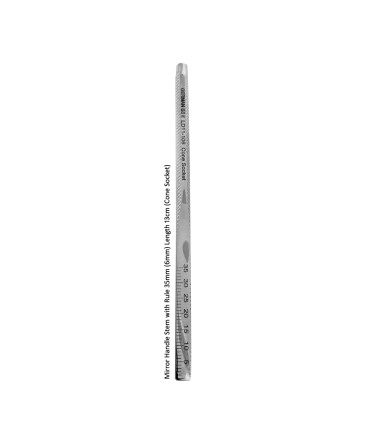Dental Mirror Handle Stem with Ruler Cone Socket