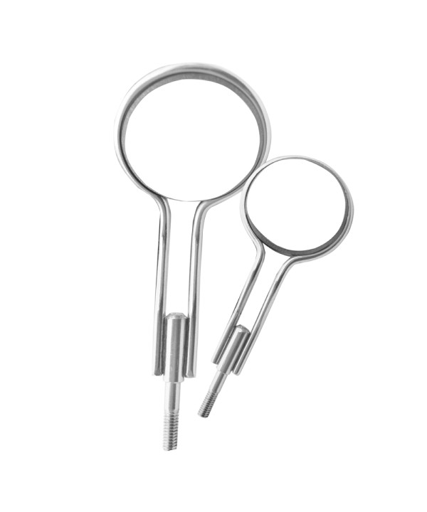 Double Sided Dental Mouth Mirrors Front Surface 5 Pack of 6