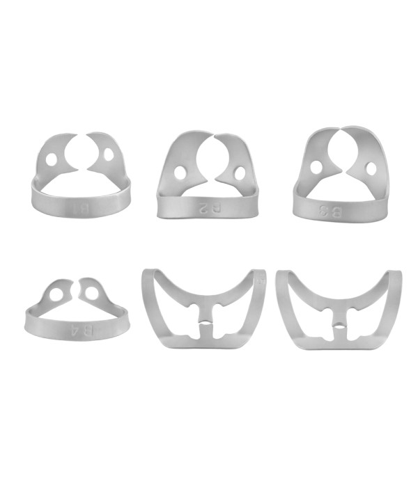 Dental Rubber Dam Brinker Gingival Tissue Clamps Set of 6