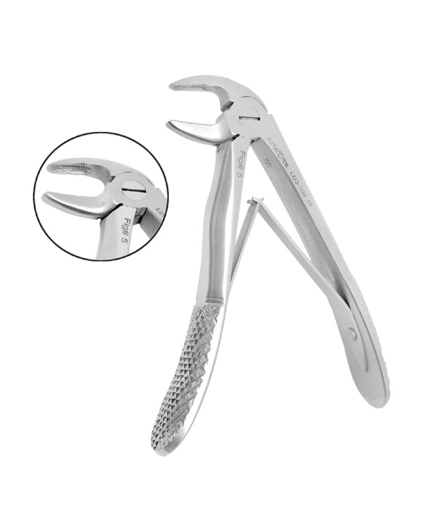 Baby Extracting Forceps English Pattern Klein #5 Pedodontic Lower Incisors.