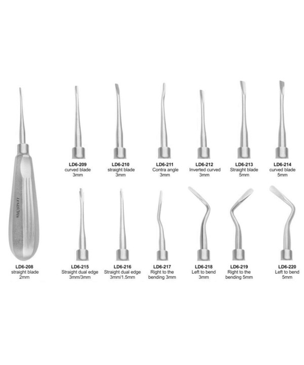 Dental Luxating Elevators Set Of 13pcs