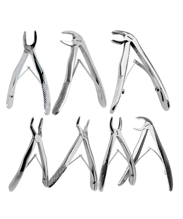 Pedo Baby Extracting Forceps Set of 7 Pieces