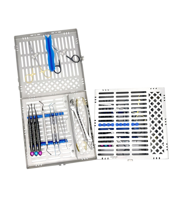 Atraumatic Extraction Kit, 11 Instruments In Cassette,