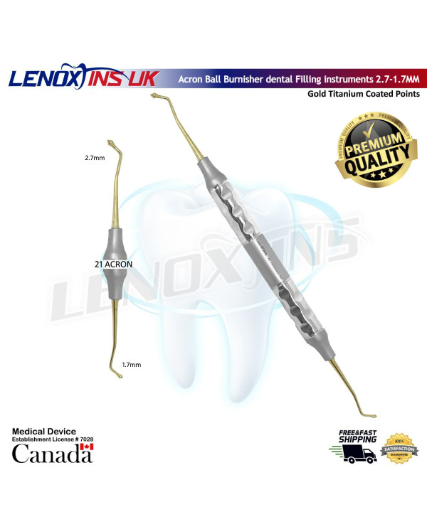 ACRON Burnishers # 21, 2.7MM / 1.7MM