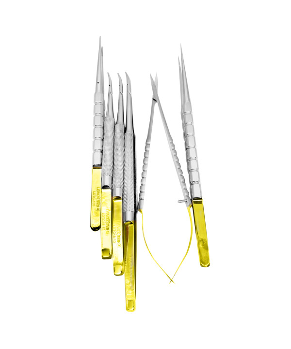 Micro Surgery Needle Holders-Scissors-Forceps Set CVD