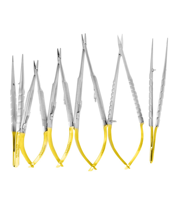 Micro Surgery Needle Holders-Scissors-Forceps Set STR